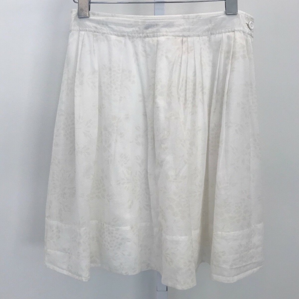 MARTIN + OSA WHITE IVORY FLORAL SKIRT SZ 2 NWOTS!